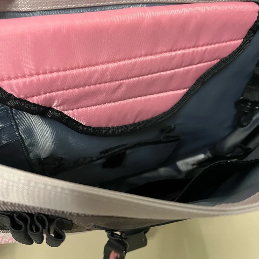 Ruckus Pink and Gray Messenger Bag